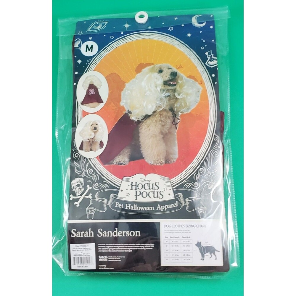 Disney Hocus Pocus Sarah Sanderson Pet Halloween Apparel Dog Costume M Medium